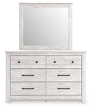 Makidern Panel Bed, Dresser, Mirror and Nightstand