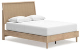 Cielden Panel Bed with Mirrored Dresser