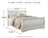 Anarasia Sleigh Bed and Nightstand