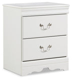 Anarasia Sleigh Bed and Nightstand