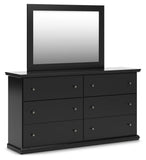 Maribel Panel Bed, Dresser, Mirror, Chest and 2 Nightstands