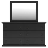 Maribel Panel Bed, Dresser, Mirror, Chest and 2 Nightstands