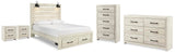 Averly Panel Storage Bed, Dresser, Chest and 2 Nightstands