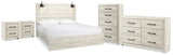 Averly Panel Bed, Dresser, Chest and 2 Nightstands