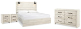 Averly King Panel Bed, Dresser and 2 Nightstands