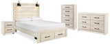 Averly Storage Bed, Dresser, Chest and Nightstand