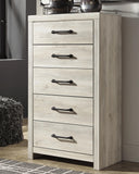 Averly Panel Headboard with Mirrored Dresser and Chest