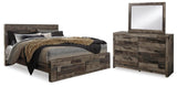 Kensley Panel Storage Bed, Dresser and Mirror