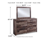 Kensley Panel Bed, Dresser and Mirror