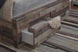 Kensley Panel Bed with 4 Storage Drawers