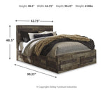 Kensley Panel Bed with 4 Storage Drawers