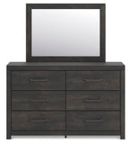 Hollivern Panel Storage Bed, Dresser, Mirror, Chest and 2 Nightstands