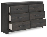 Hollivern Panel Bed, Dresser and Nightstand