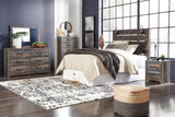 Drystan Panel Headboard with Mirrored Dresser, Chest and Nightstand
