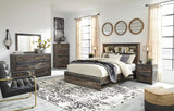 Drystan Bookcase Headboard, Dresser, Mirror, Chest and 2 Nightstands