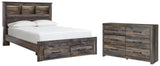 Drystan Bookcase Bed with 2 Storage Drawers with Dresser