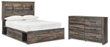 Drystan Bookcase Storage Bed and Dresser