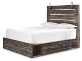 Drystan Panel Bed with 4 Storage Drawers with Dresser