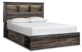 Drystan Bookcase Bed with 4 Storage Drawers and Dresser