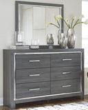 Lodanna Upholstered Storage Bed, Dresser and Mirror