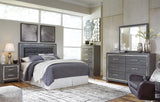 Lodanna Upholstered Panel Headboard with Dresser