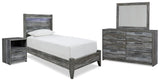 Baystorm Panel Bed, Dresser, Mirror and Nightstand