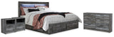 Baystorm Storage Bed, Dresser and 2 Nightstands