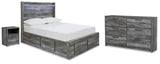 Seagrant Panel Storage Bed, Dresser and Nightstand