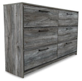 Seagrant Panel Bed with 2 Storage Drawers with Dresser