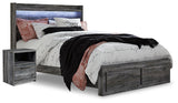 Seagrant Panel Storage Bed and Nightstand