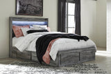 Seagrant Panel Bed with 6 Storage Drawers with Dresser