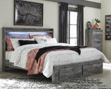 Seagrant Panel Bed with 2 Storage Drawers and Chest