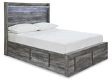 Seagrant Panel Storage Bed, Dresser and Mirror