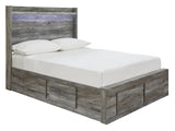 Seagrant Panel Bed with 6 Storage Drawers