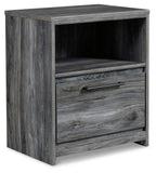 Seagrant Panel Bed and Nightstand