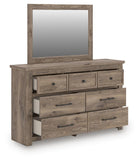 Rusticott Panel Bed, Dresser and Mirror