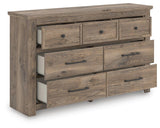 Rusticott Poster Bed with Dresser and Chest