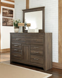 Juararo Poster Bed with Mirrored Dresser