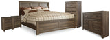 Everton Panel Bed, Dresser, Chest and 2 Nightstands