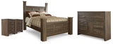 Everton Poster Bed, Dresser and 2 Nightstands