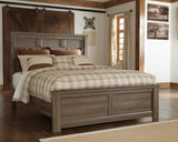 Juararo Panel Bed with Mirrored Dresser and 2 Nightstands