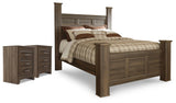 Everton Queen Poster Bed, and 2 Nightstands