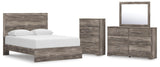 Whitlock Panel Bed, Dresser, Mirror and Chest