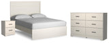 Wexley Panel Bed with Dresser and Nightstand