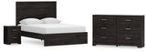 Rosendale Panel Bed with Dresser and Nightstand