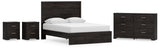 Rosendale Panel Bed with Dresser and 2 Nightstands