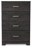 Rosendale Panel Bed with Mirrored Dresser and Chest