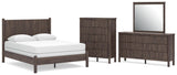 Pamytta Panel Bed, Dresser, Mirror and Chest