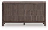 Pamytta Panel Platform Bed, Dresser and Nightstand