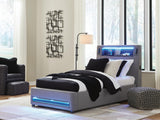 Finigale Upholstered Bed with Wireless Audio